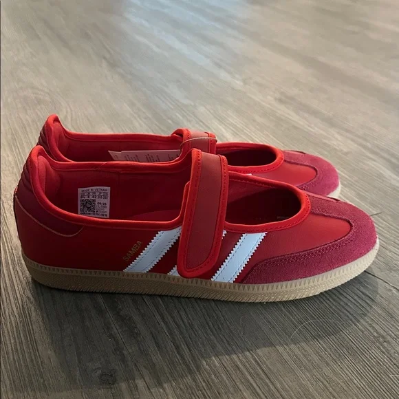 adidas Originals Samba mary janes in red 9.5 - Picture 3 of 6